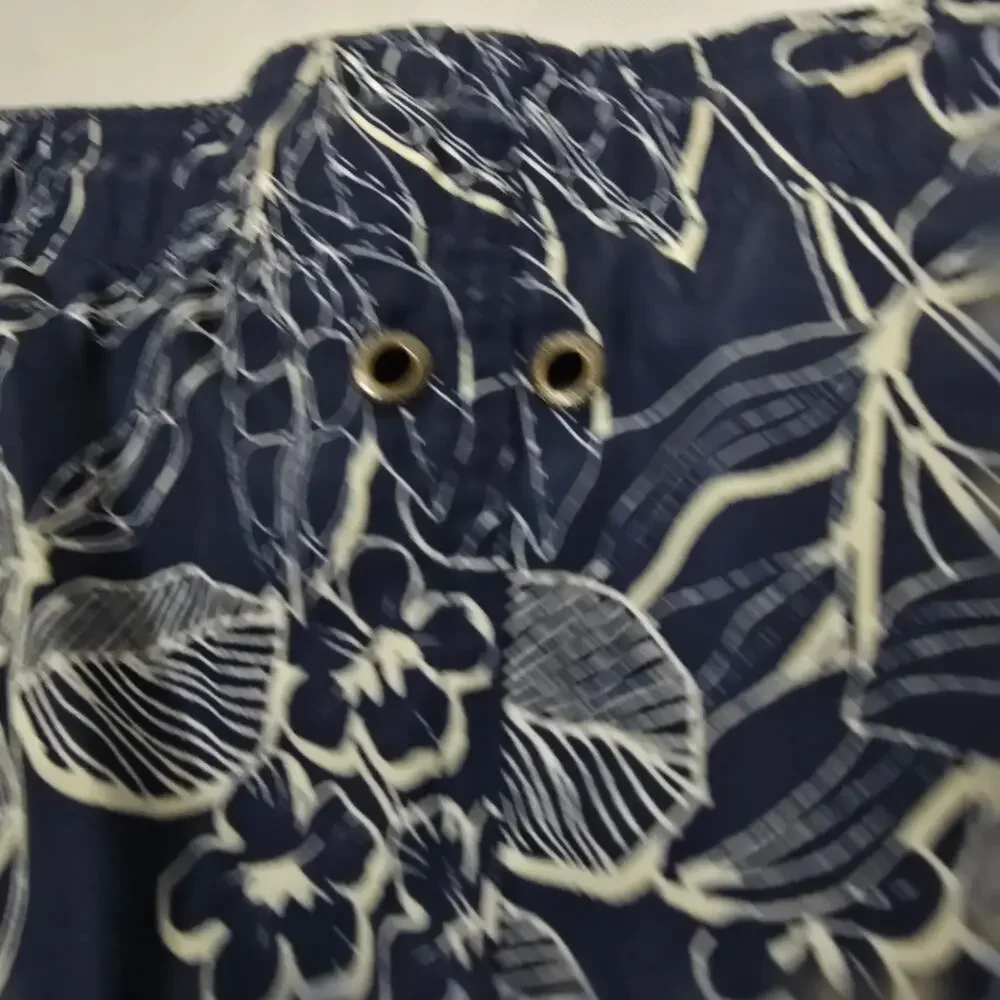 Lands End 3XL Tropical Board Shorts Drawstring  Quick Dry Swim Trunks Pockets